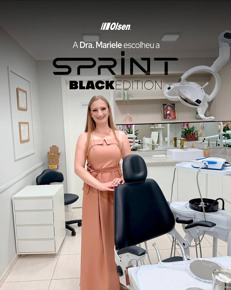 Dra. Mariele Lachovicz com sua Olsen Sprint Black Edition